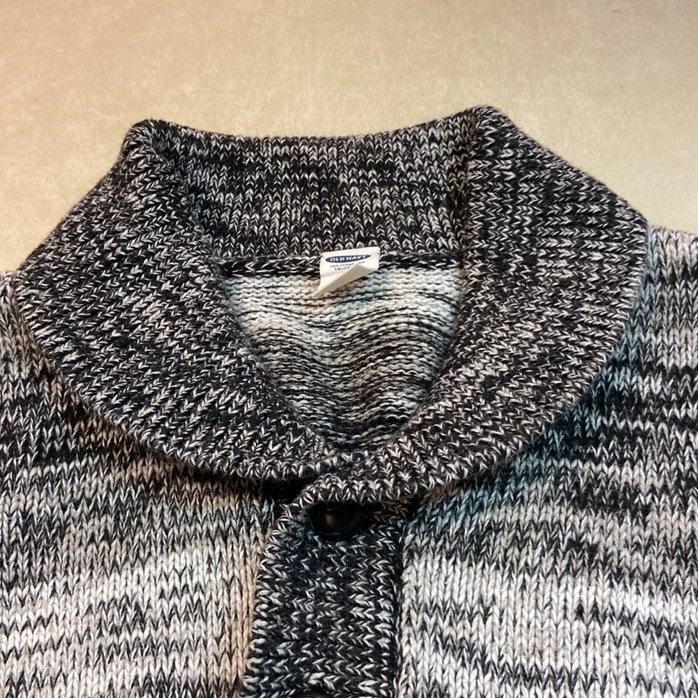Old Navy Toddler Boy Buttoned Shawl Collar Sweater.